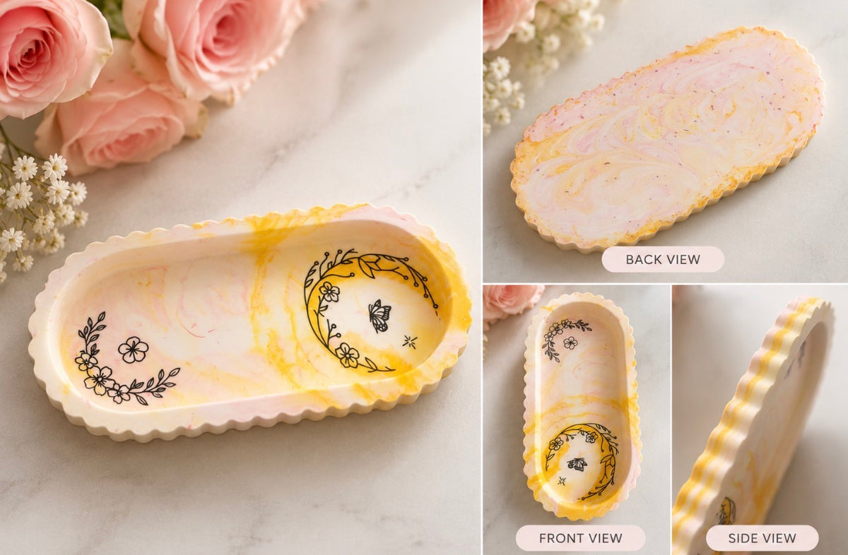 Butterfly Bloom Decorative Tray