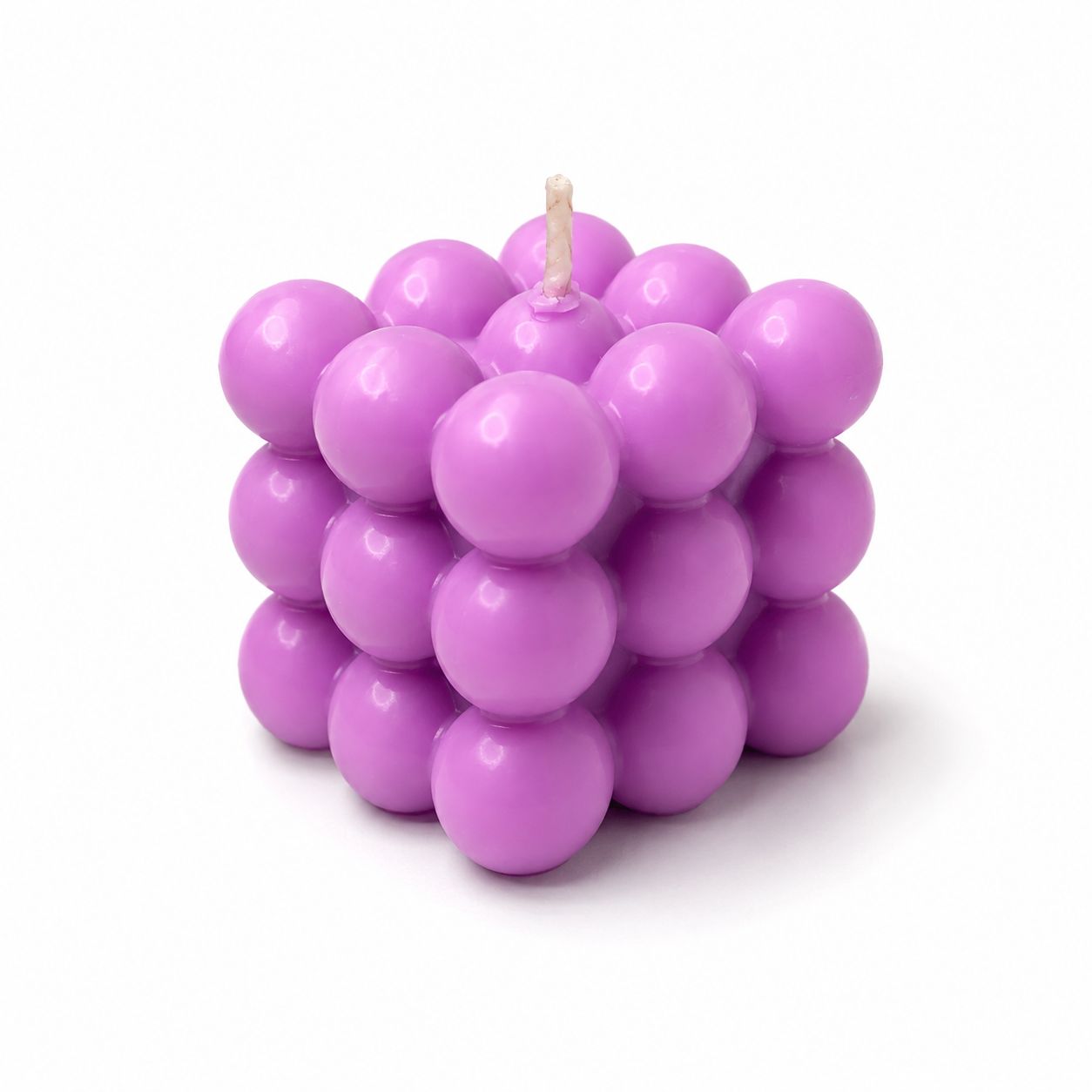 Bubble Cube Candle | Gift Ready (White Box + Ribbon)