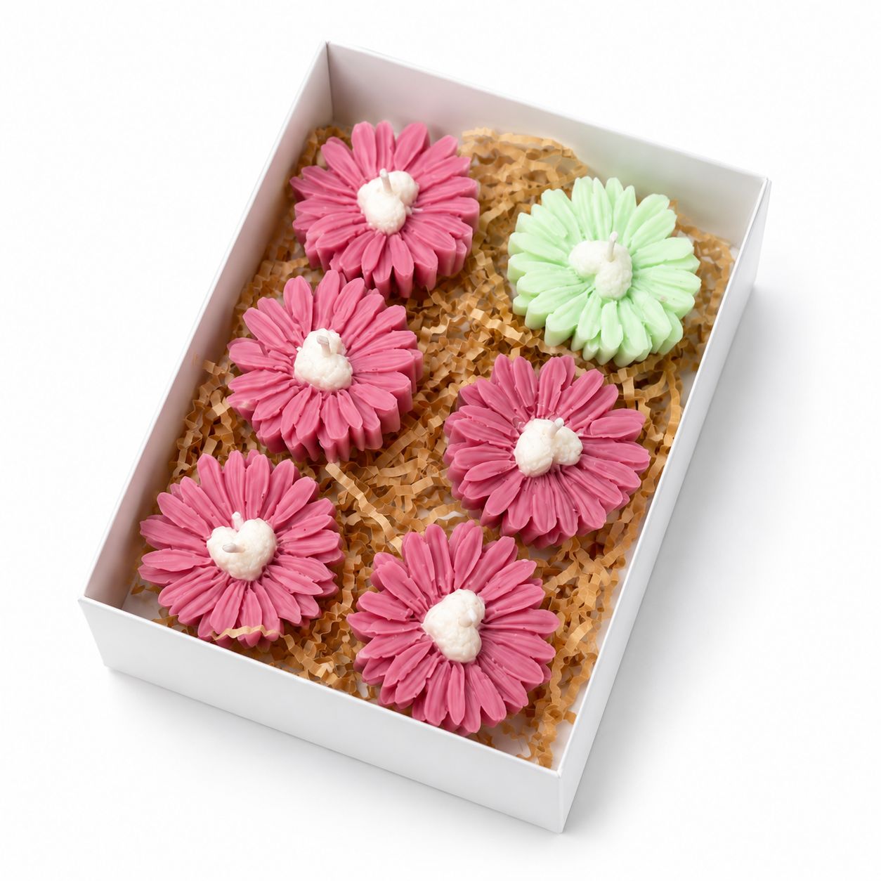 Daisy Bloom Candle Gift Set (Set of 6)